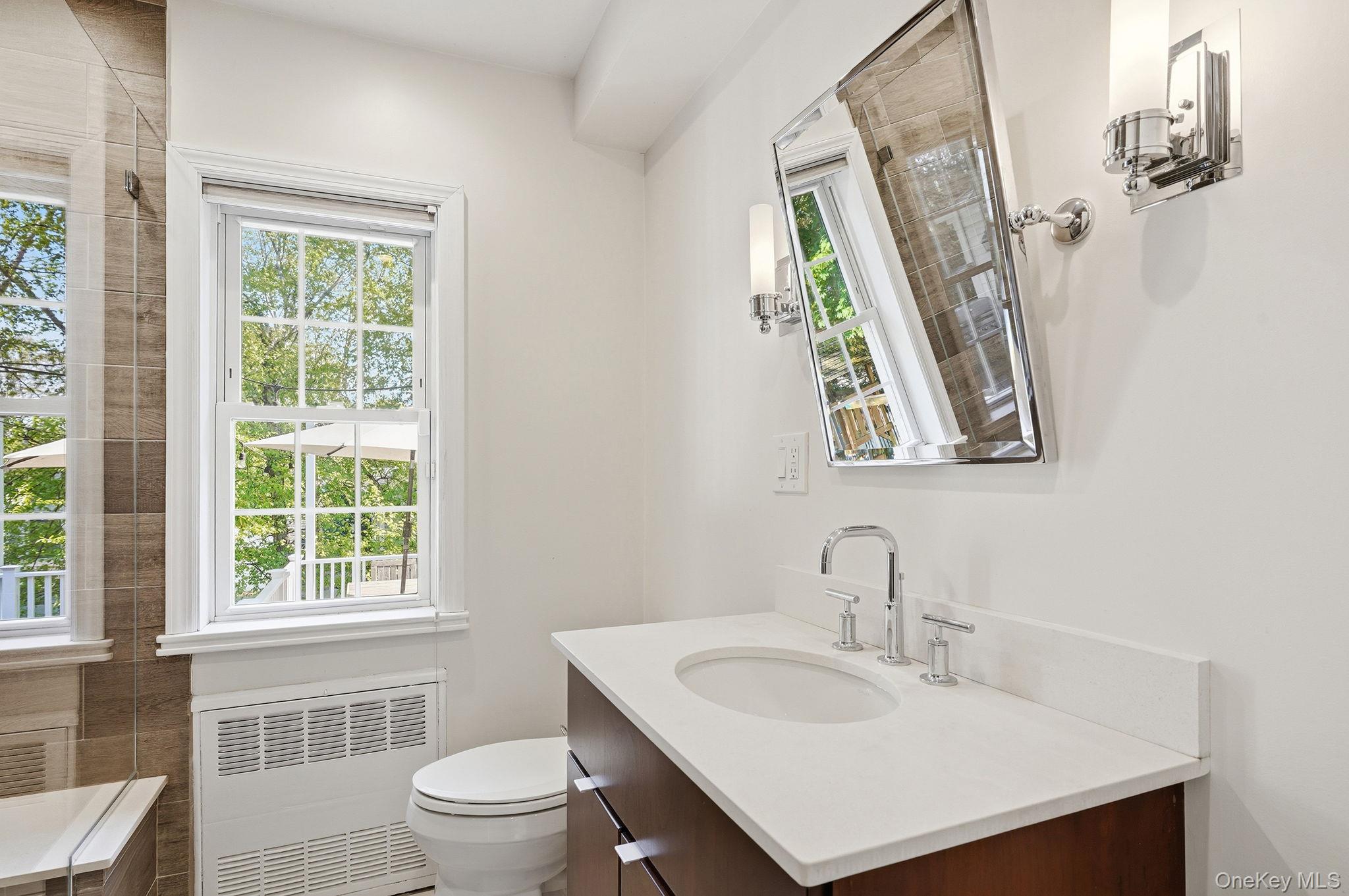 7 Morehead Drive Rye, NY 10580 - Photo 16 of 34 a bathroom with a sink a toilet and a window