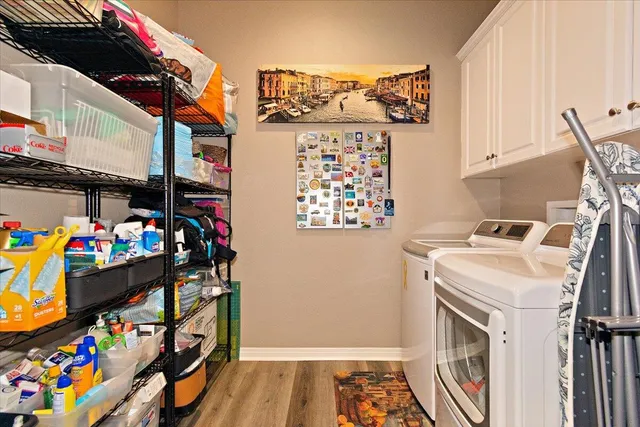 a view of storage and utility room