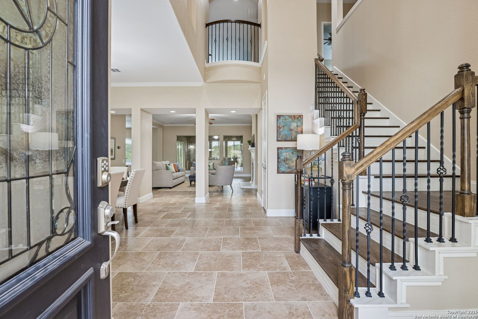 2194 Ranch Loop Drive New Braunfels, TX 78132 - Photo 1 of 52 a view of entryway and hall with wooden floor
