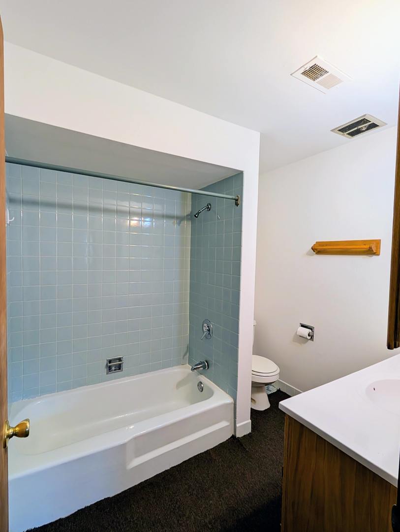 8143 Marion Drive, Unit 3E Justice, IL 60458 - Photo 8 of 9 a bathroom with a tub a sink and a toilet