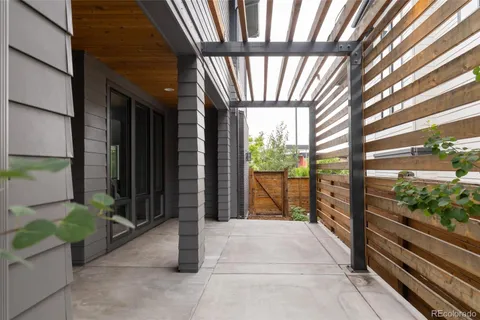 a backyard of a house