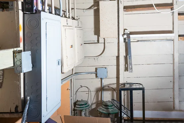 a view of storage and utility room