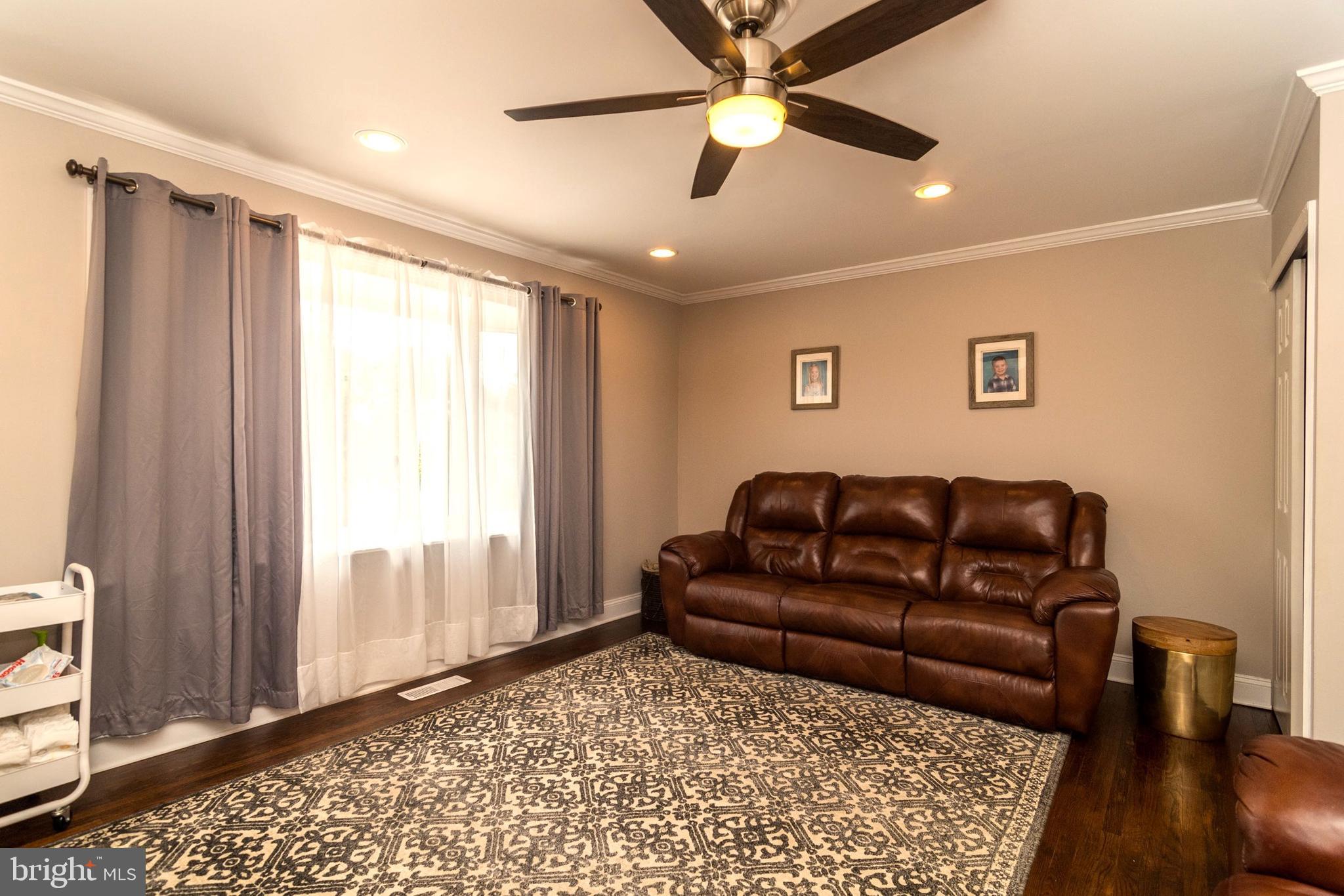 3560 Teton Road Philadelphia, PA 19154 - Photo 4 of 30 Living room with wood floor, recessed lights, fan
