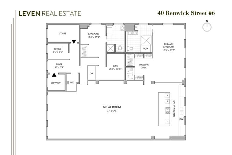 40 Renwick Street, Unit 6 Manhattan, NY 10013 - Photo 15 of 15 Floor Plan