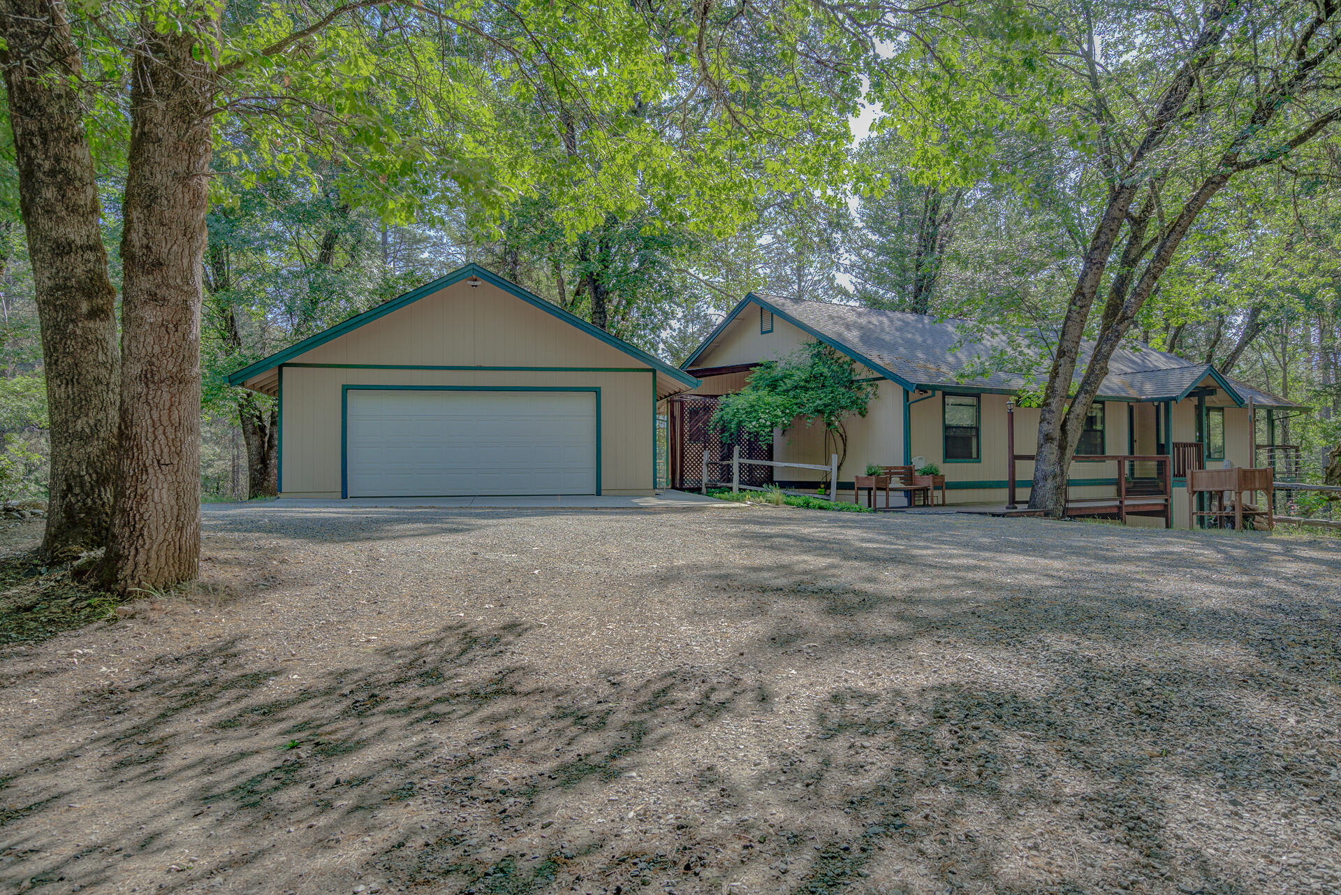 551 Salt Flat Road Lewiston, CA 96052 - Photo 1 of 29 a front view of a house with yard and green space