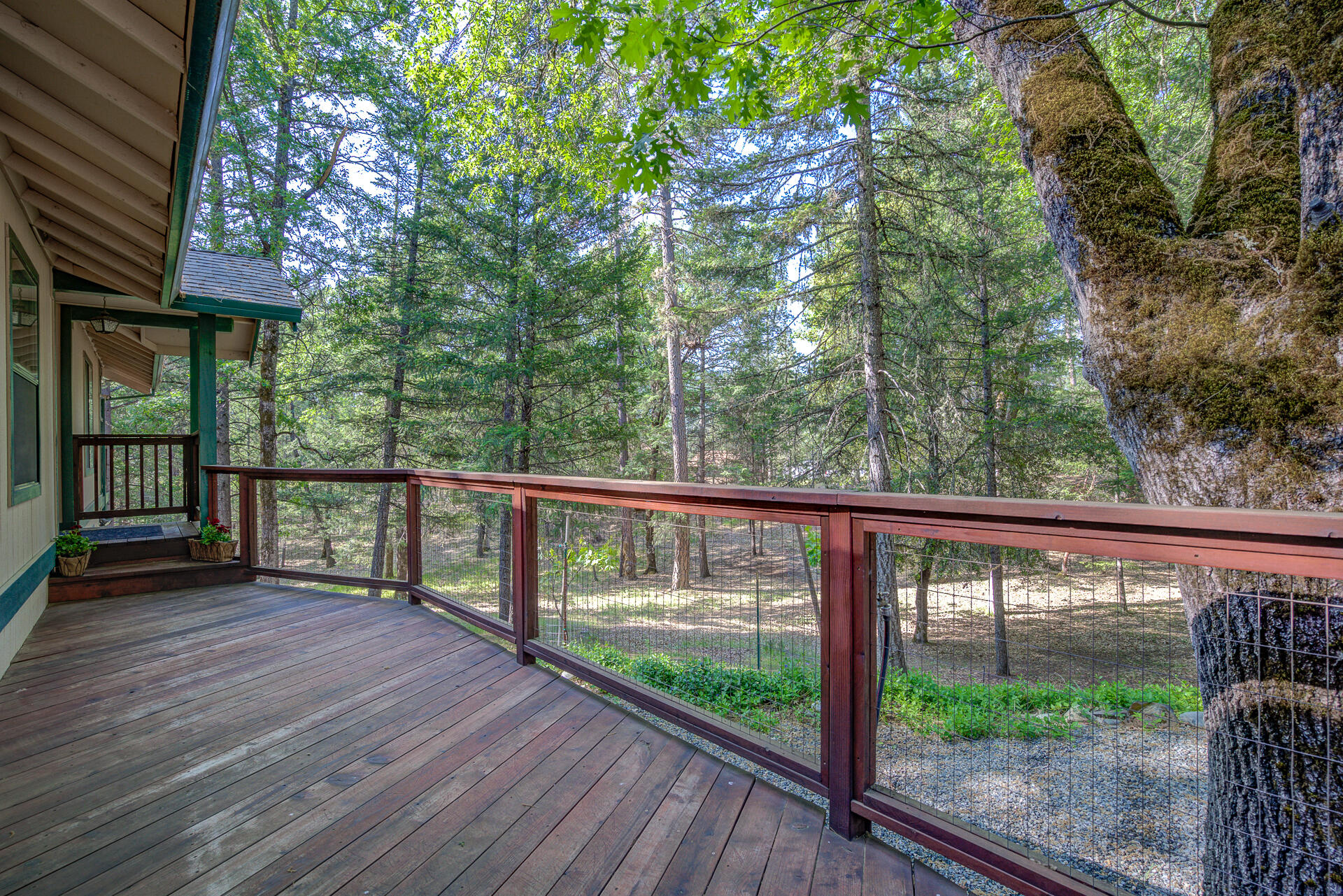 551 Salt Flat Road Lewiston, CA 96052 - Photo 2 of 29 a view of a balcony with wooden floor