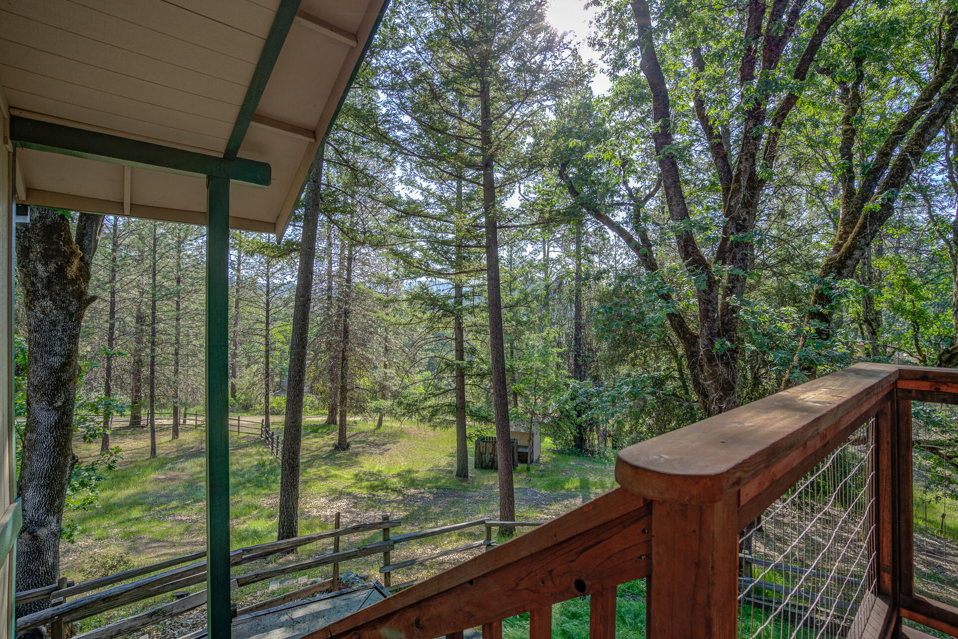 551 Salt Flat Road Lewiston, CA 96052 - Photo 24 of 29 a balcony view with a garden view