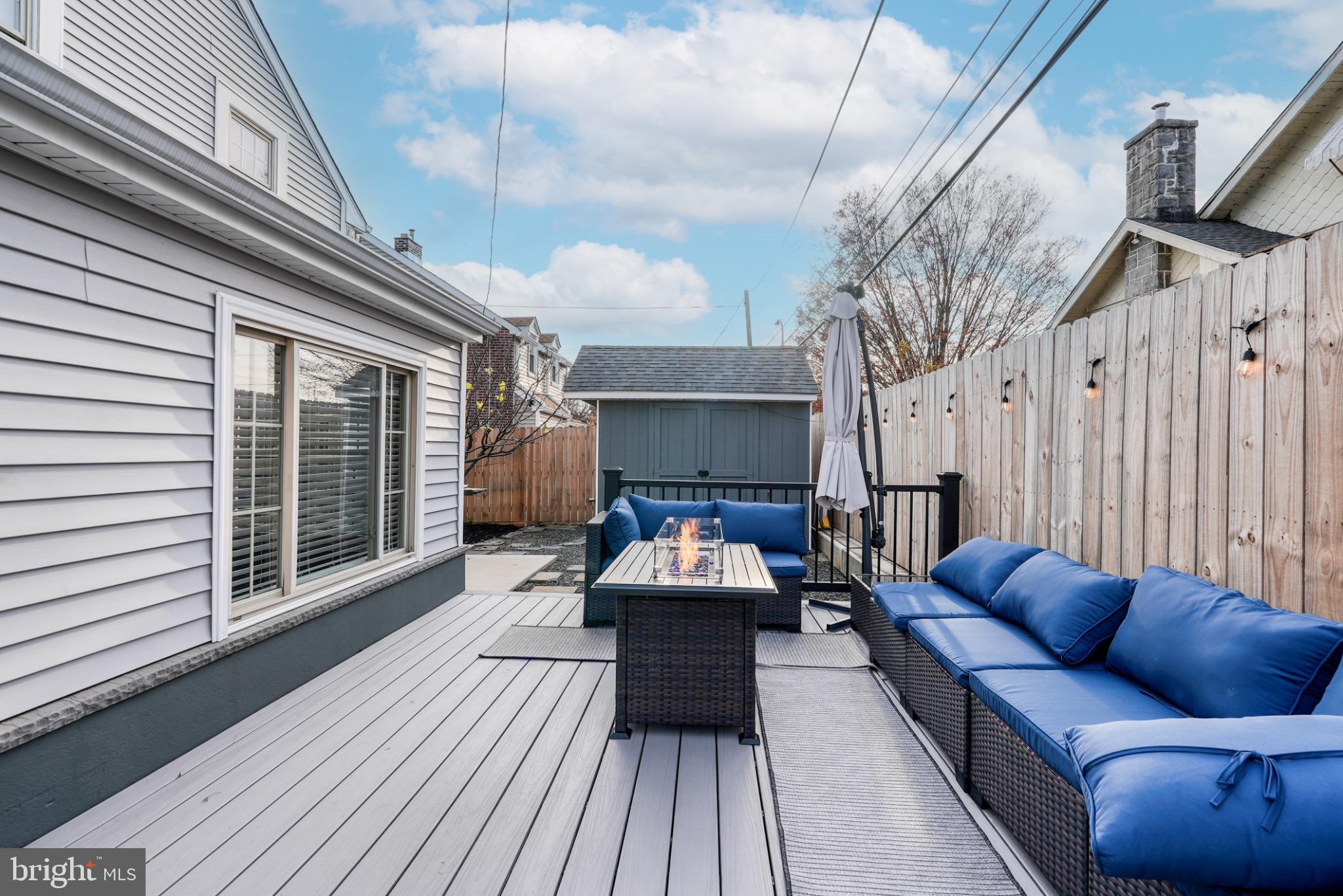 9502 Hilspach Street Philadelphia, PA 19115 - Photo 9 of 53 a view of a patio with couches and potted plants