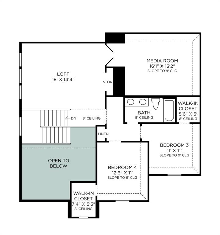 4408 Hammerstein Boulevard Denton, TX 76210 - Photo 11 of 11 Actual Floorplan in mirrored.