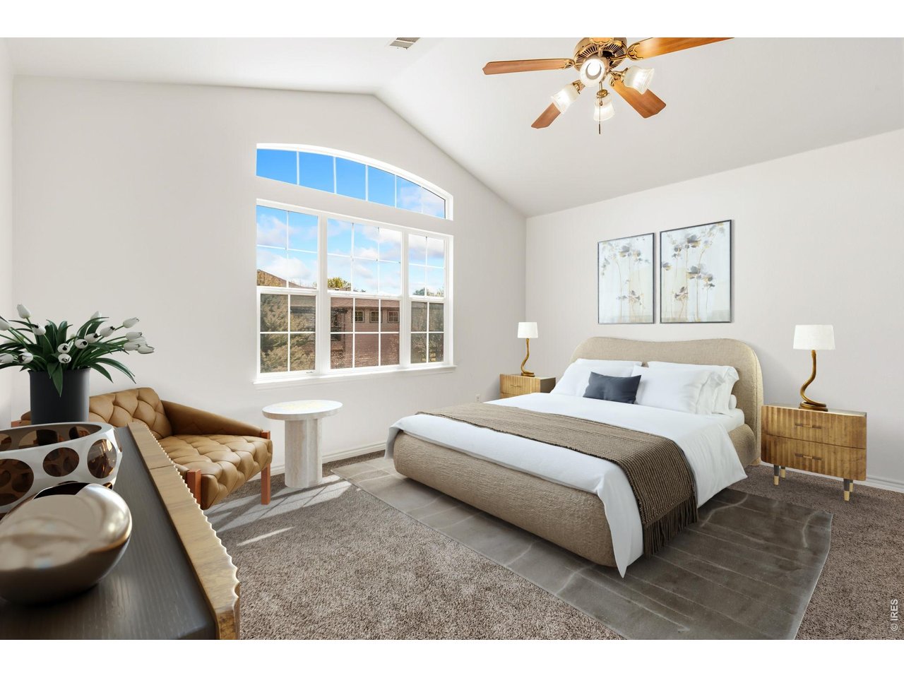 4672 West 20th Road, Unit 2323 Greeley, CO 80634 - Photo 18 of 34 Huge primary bedroom with vaulted ceilings