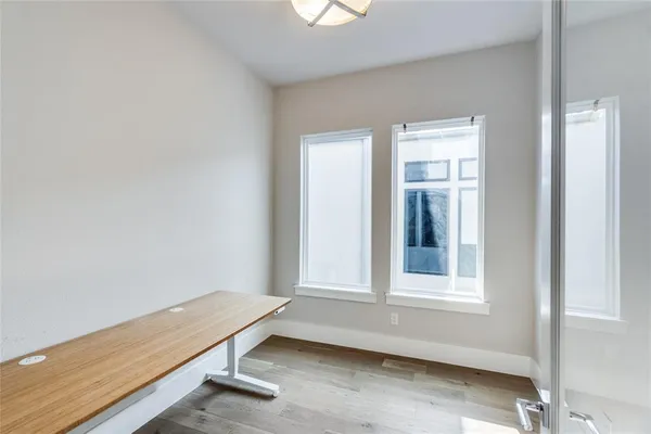 a view of a room with cabinet