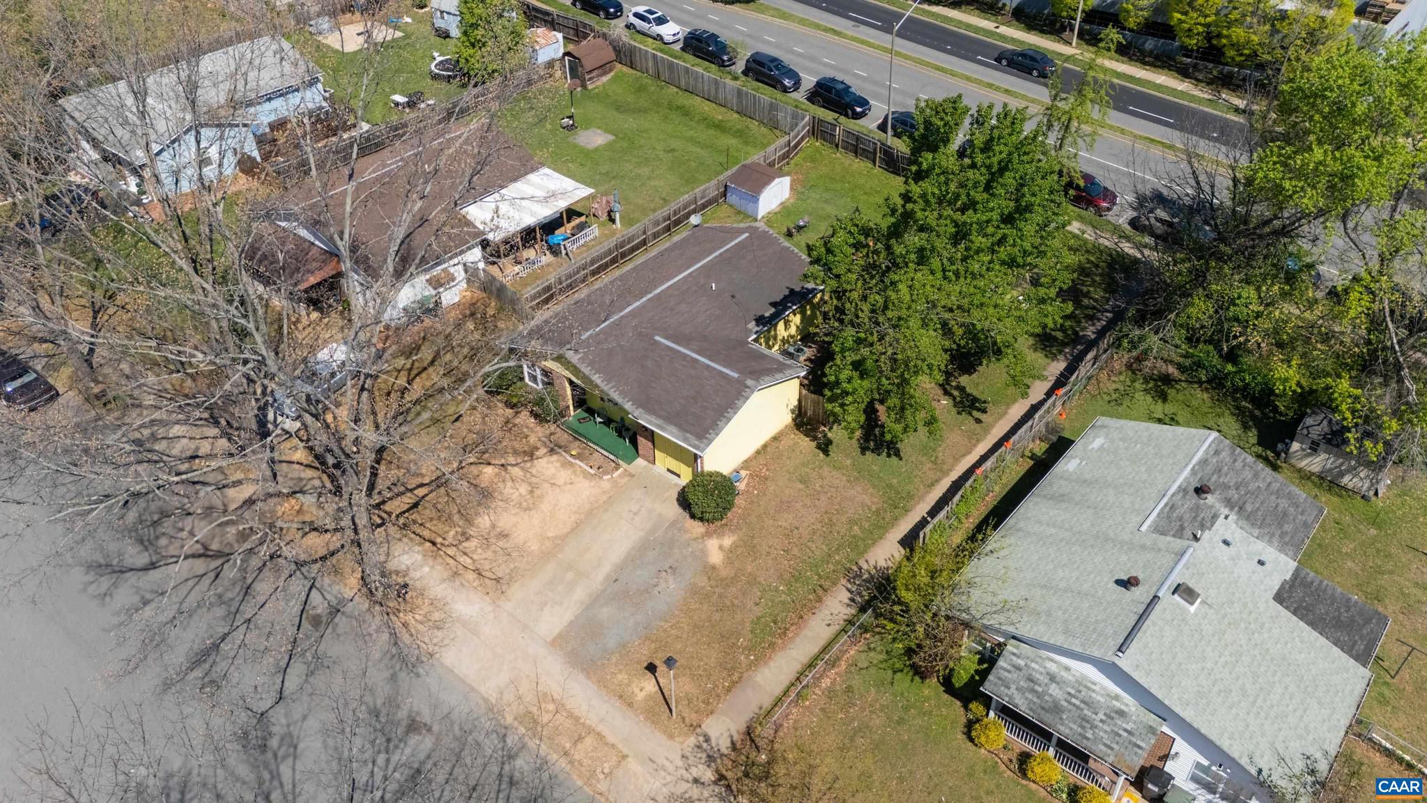 215 Dice Street Charlottesville, VA 22902 - Photo 46 of 52 an aerial view of a house with a yard
