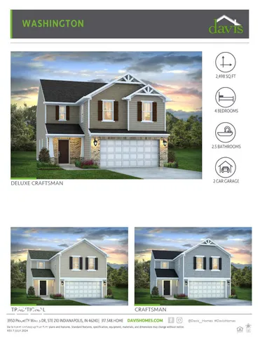 $349,990 | 7621 Sebastian Place, Indianapolis, IN 46239