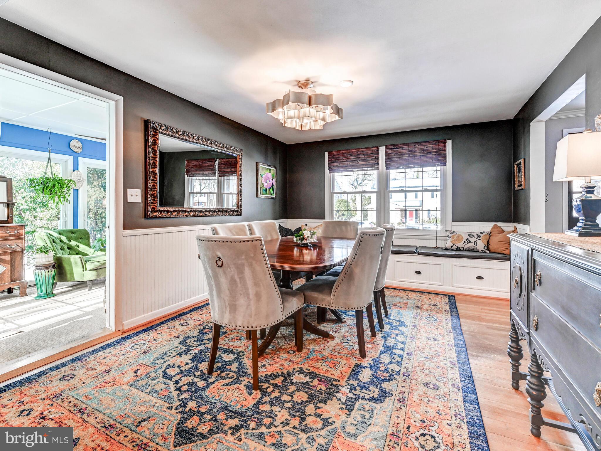 201 Brightdale Road Lutherville-Timonium, MD 21093 - Photo 14 of 48 a view of a dining room with furniture window and wooden floor