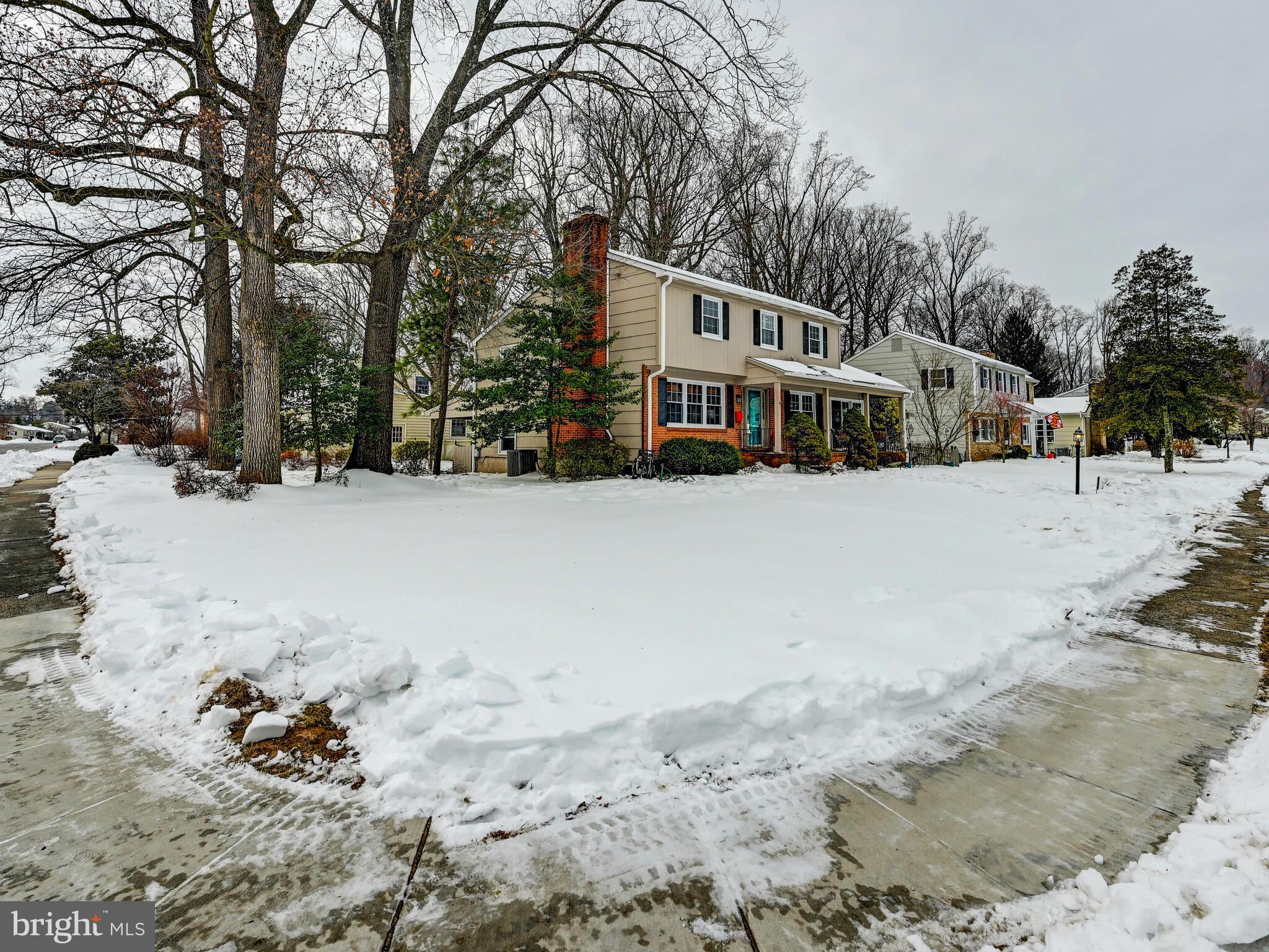 201 Brightdale Road Lutherville-Timonium, MD 21093 - Photo 44 of 48 a view of a house with a snow in the yard