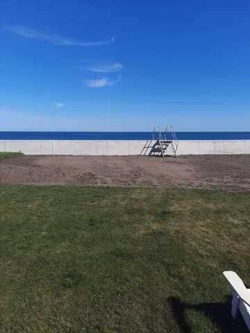 a view of an ocean and beach