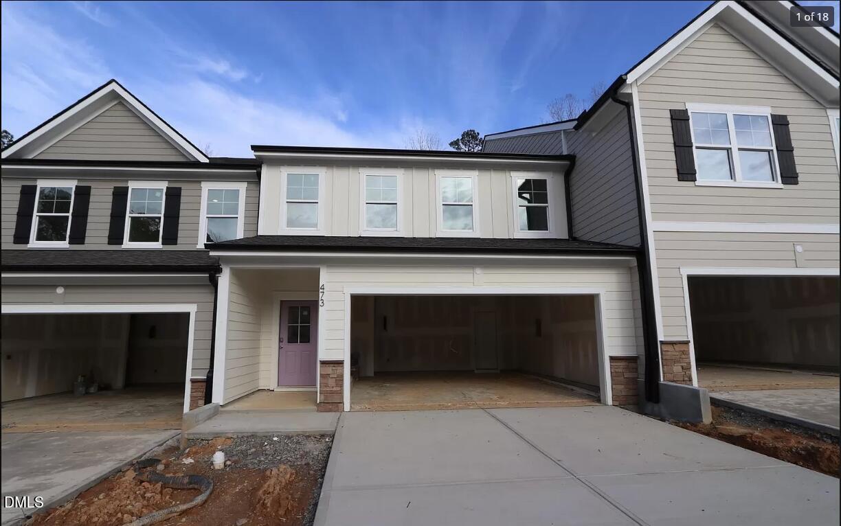 a house view with a outdoor space