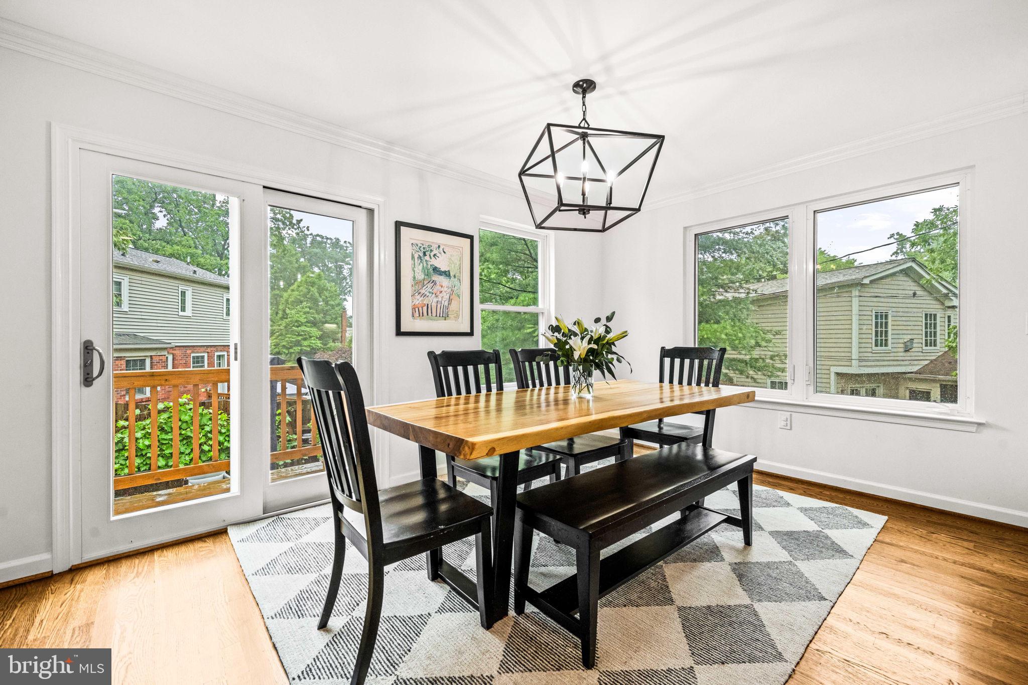 3311 Cameron Mills Road Alexandria, VA 22302 - Photo 16 of 82 Dining Room with great views of the yard.