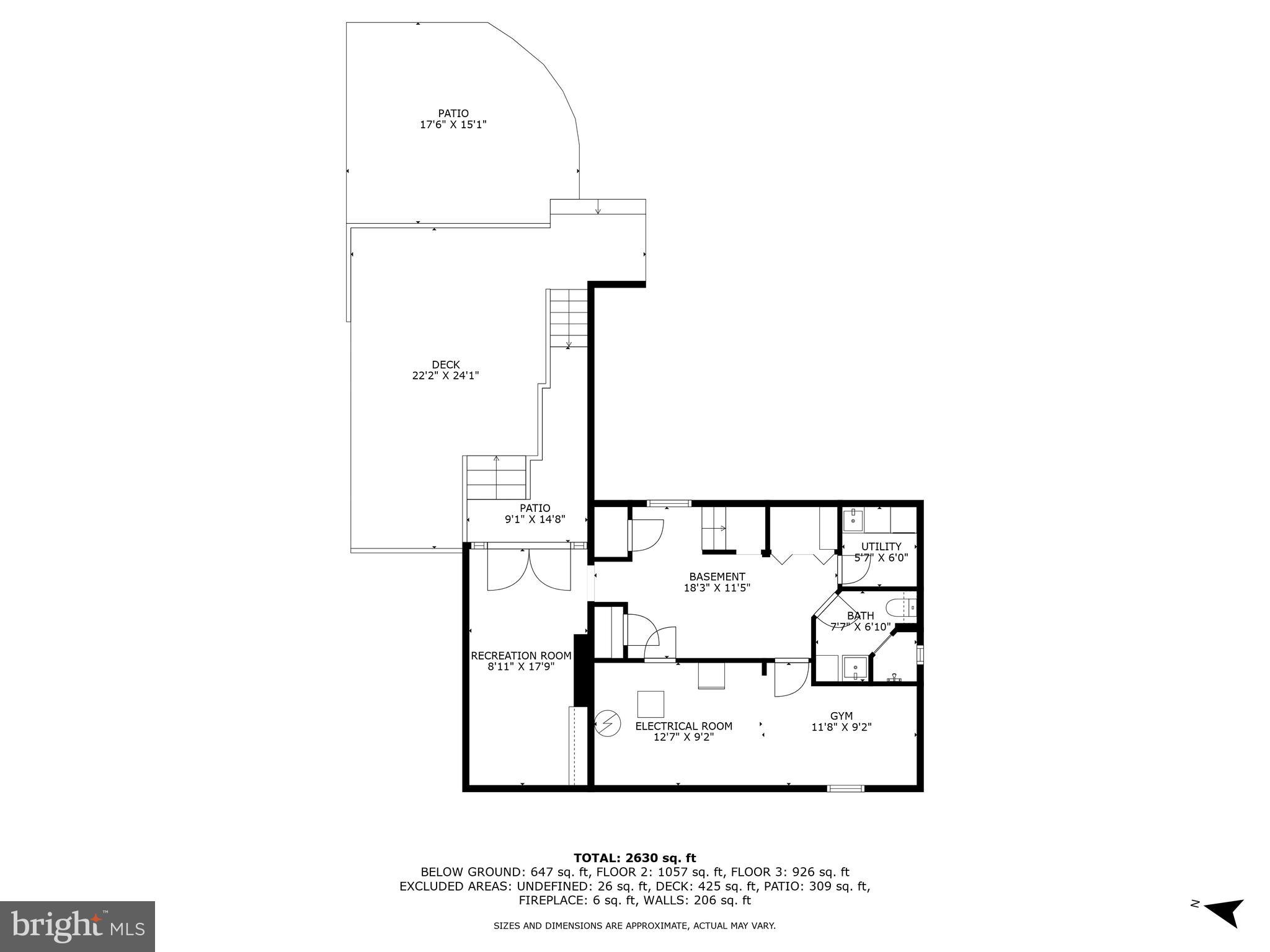 3311 Cameron Mills Road Alexandria, VA 22302 - Photo 82 of 82 basement level floor plan