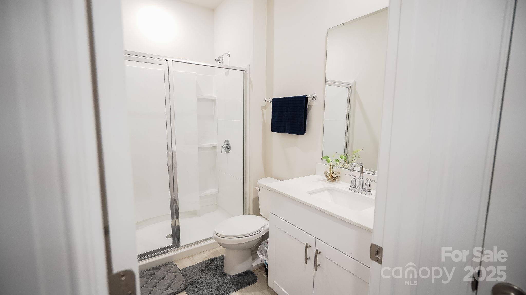 486 Olympia Way York, SC 29745 - Photo 14 of 34 a bathroom with a toilet a sink and a mirror