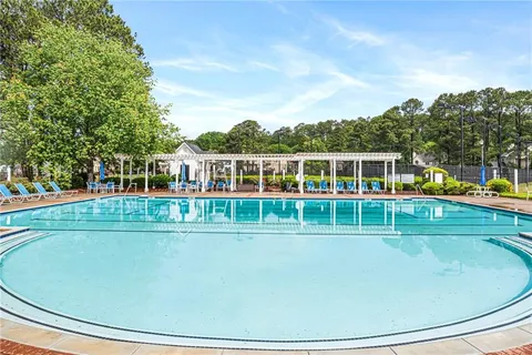 a view of a house with a swimming pool