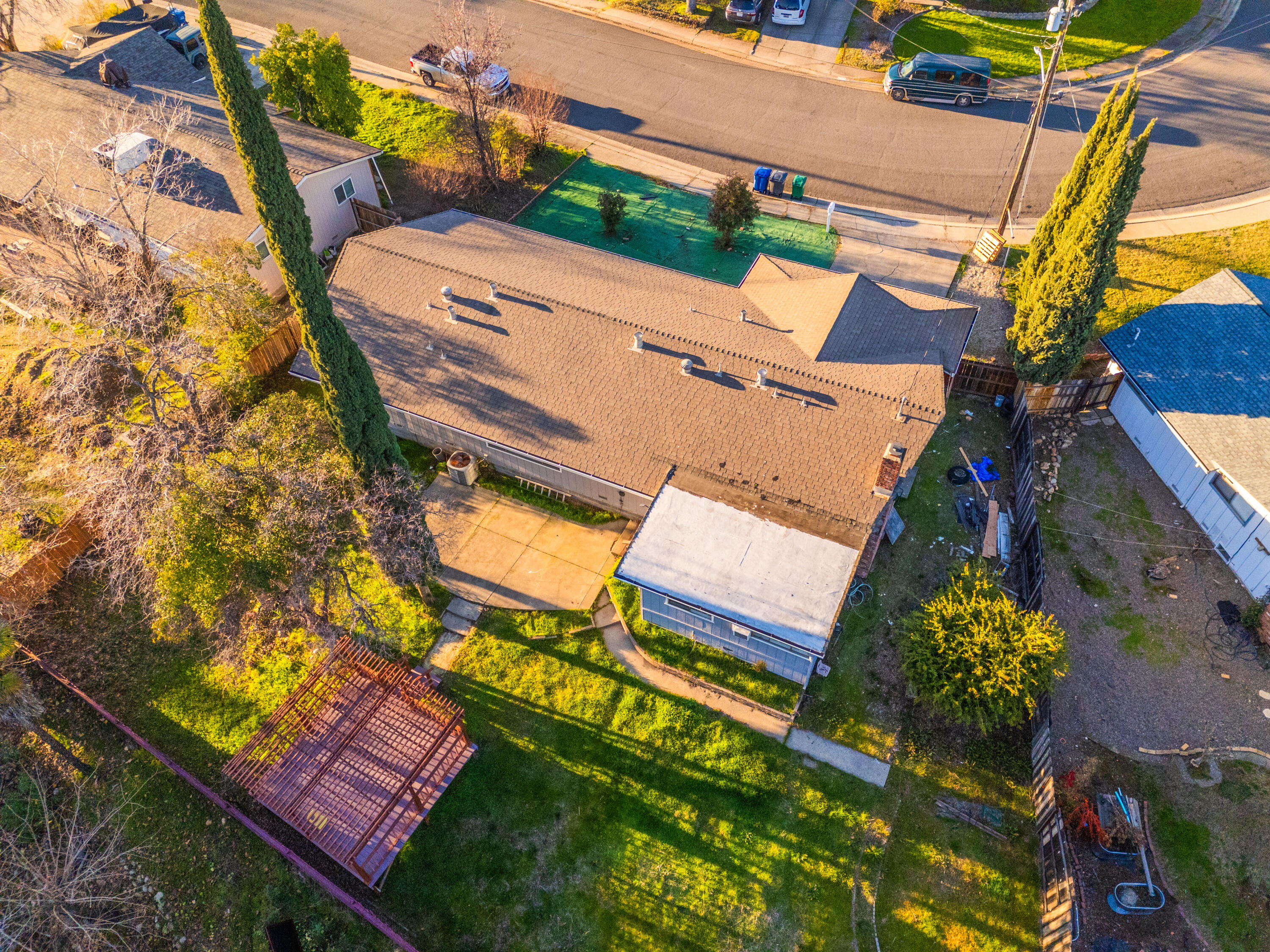 3250 Winding Way Redding, CA 96003 - Photo 26 of 29 Top view drone