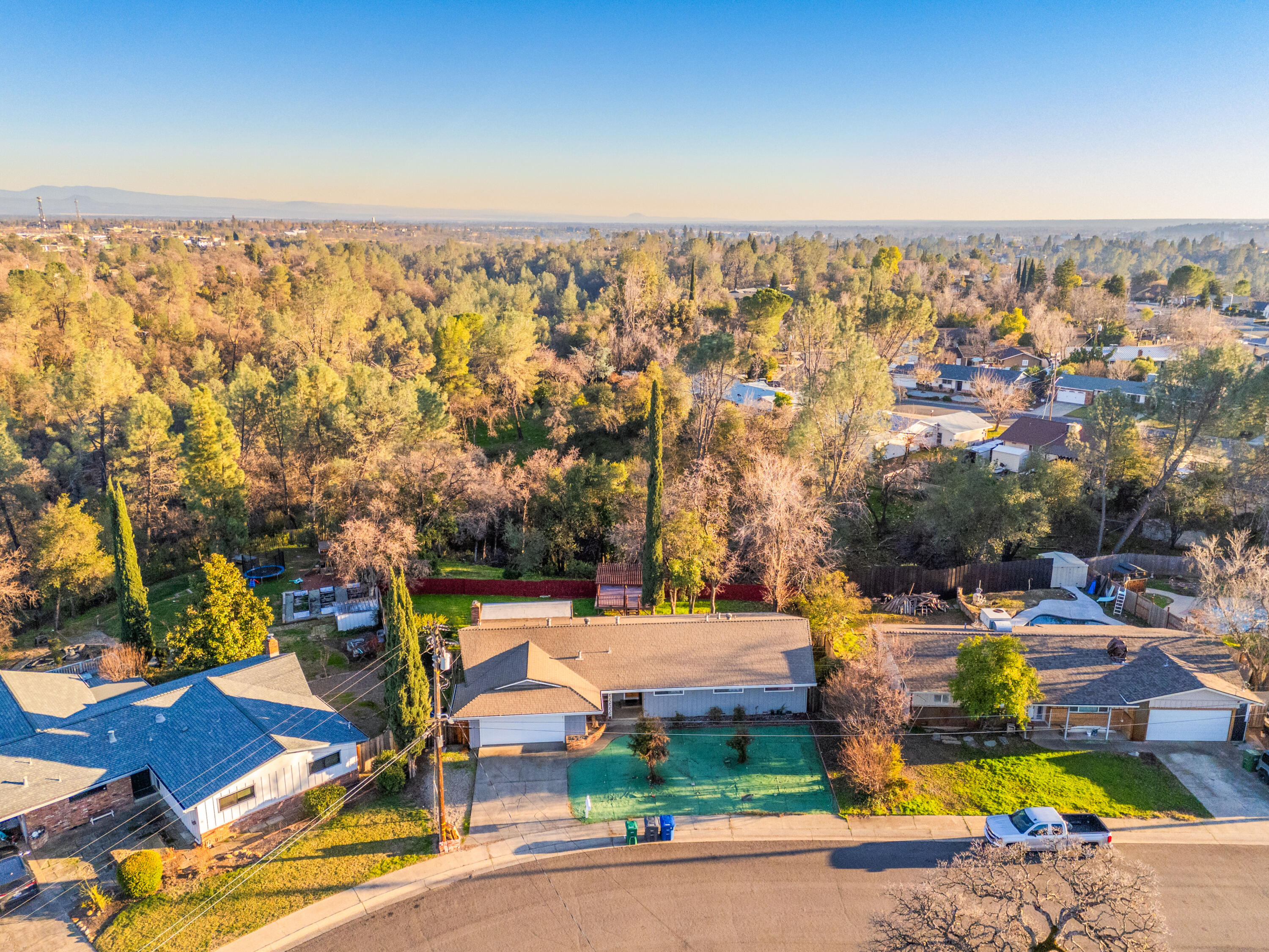 3250 Winding Way Redding, CA 96003 - Photo 27 of 29 Front of house Drone view.