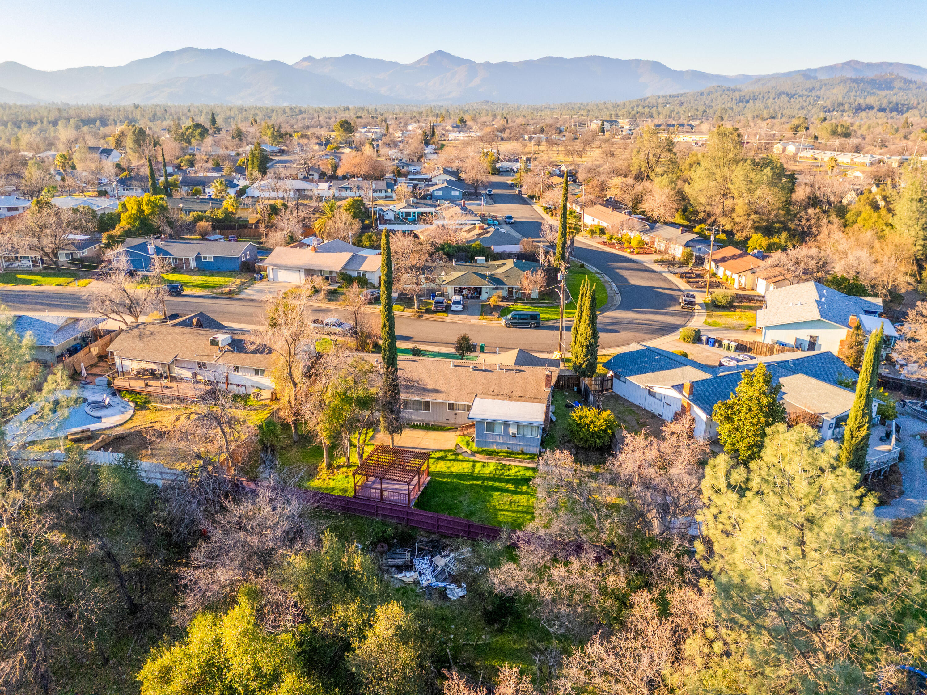 3250 Winding Way Redding, CA 96003 - Photo 29 of 29 Neighborhood view drone