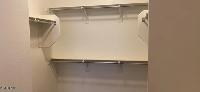 a close view of closet