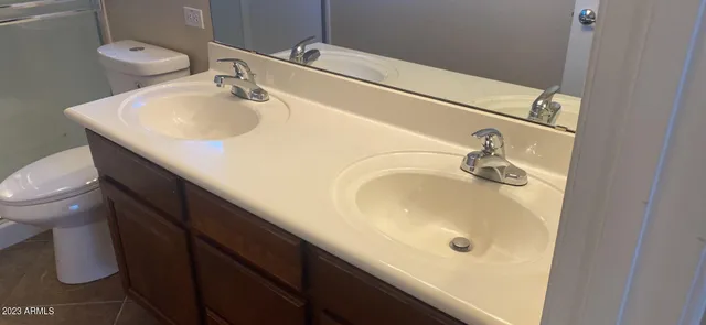 a bathroom with a sink and a toilet