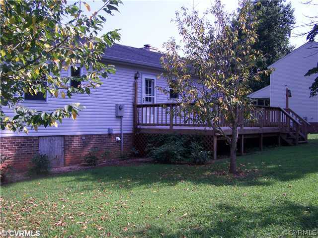 2225 Overlook Road Powhatan, VA 23139 - Photo 3 of 13 Exterior Back - BACK OF HOME WITH DECK