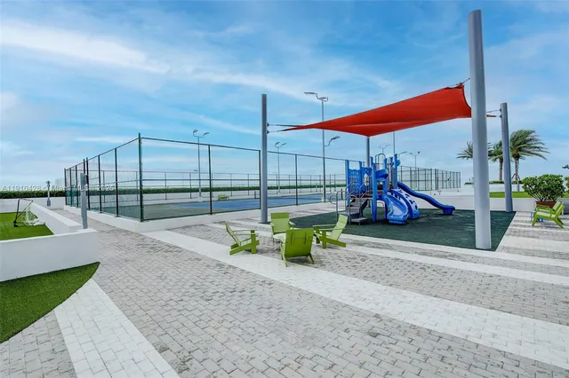 a view of outdoor space with seating