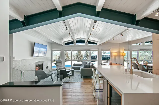 a view of a building in the night night stand and outdoor space