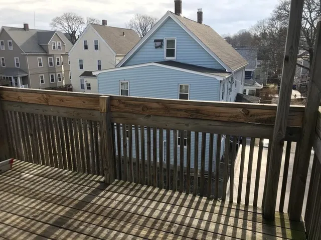 a view of city from a balcony