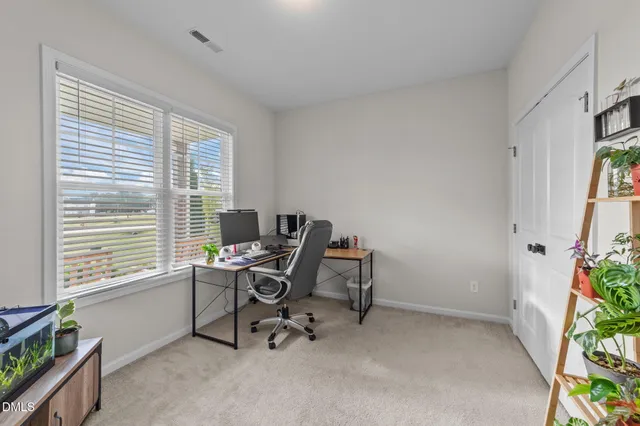 a view of a workspace with a window