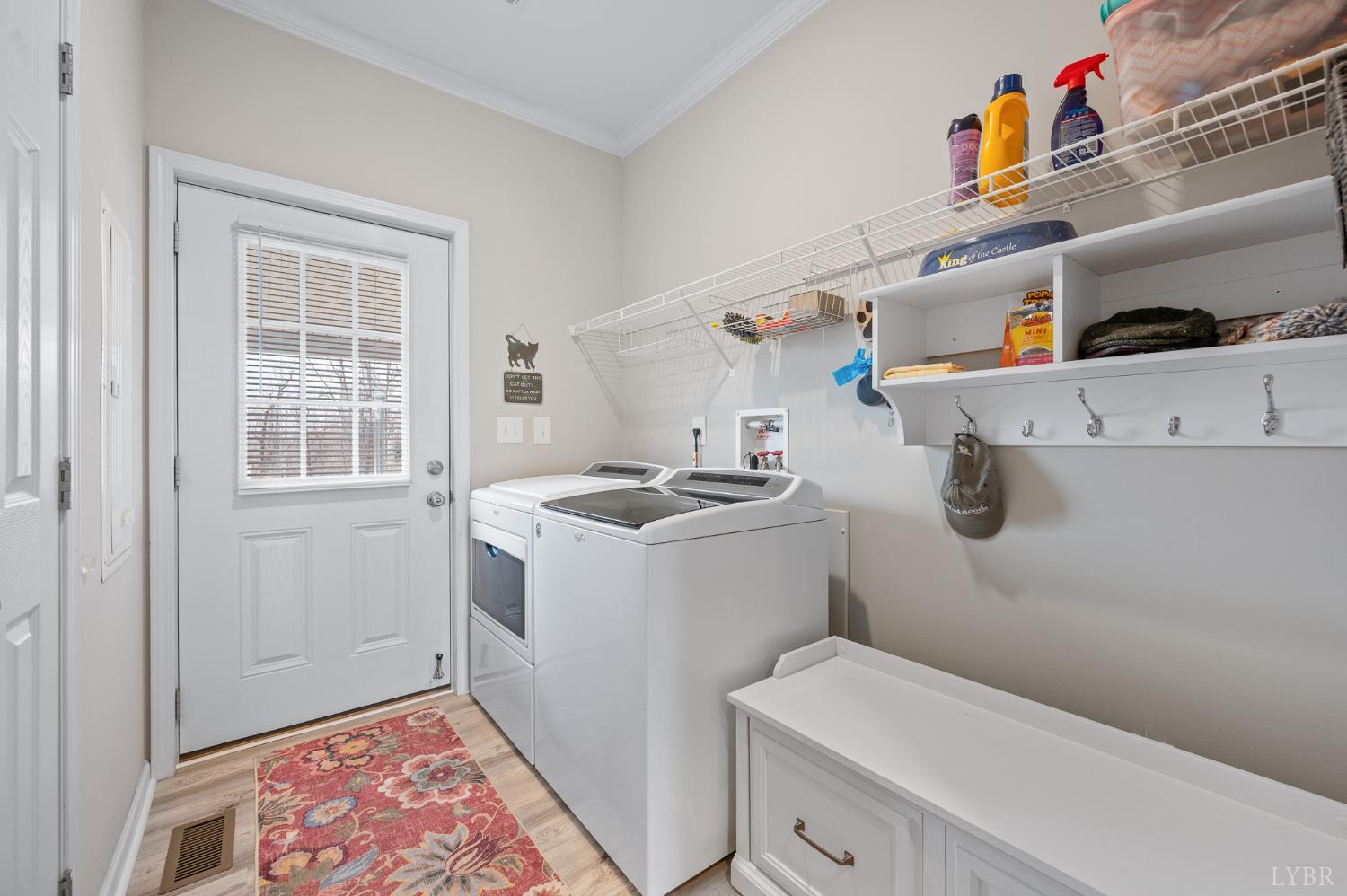 5049 Horseshoe Bend Road Goodview, VA 24095 - Photo 23 of 43 a utility room with dryer and washer