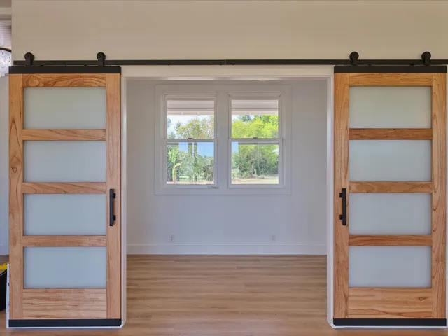 a view of front door