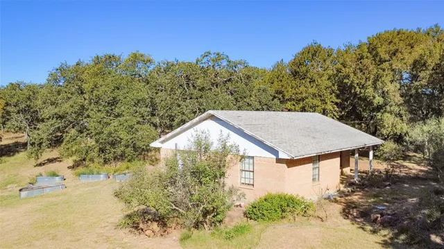 a aerial view of a house