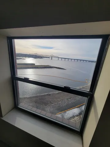 a close view of closet