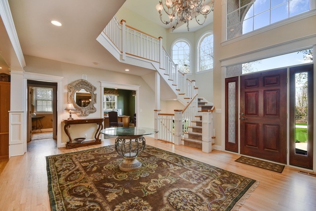 37W571 Grey Barn Road St. Charles, IL 60175 - Photo 2 of 31 wooden floor with chandelier and wooden floor
