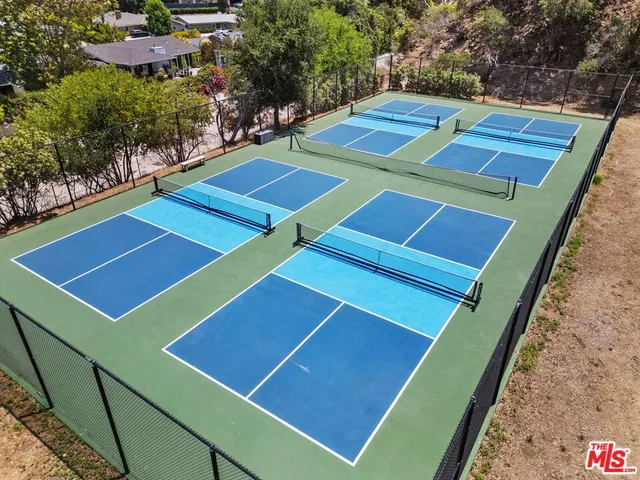a view of an outdoor space with pool
