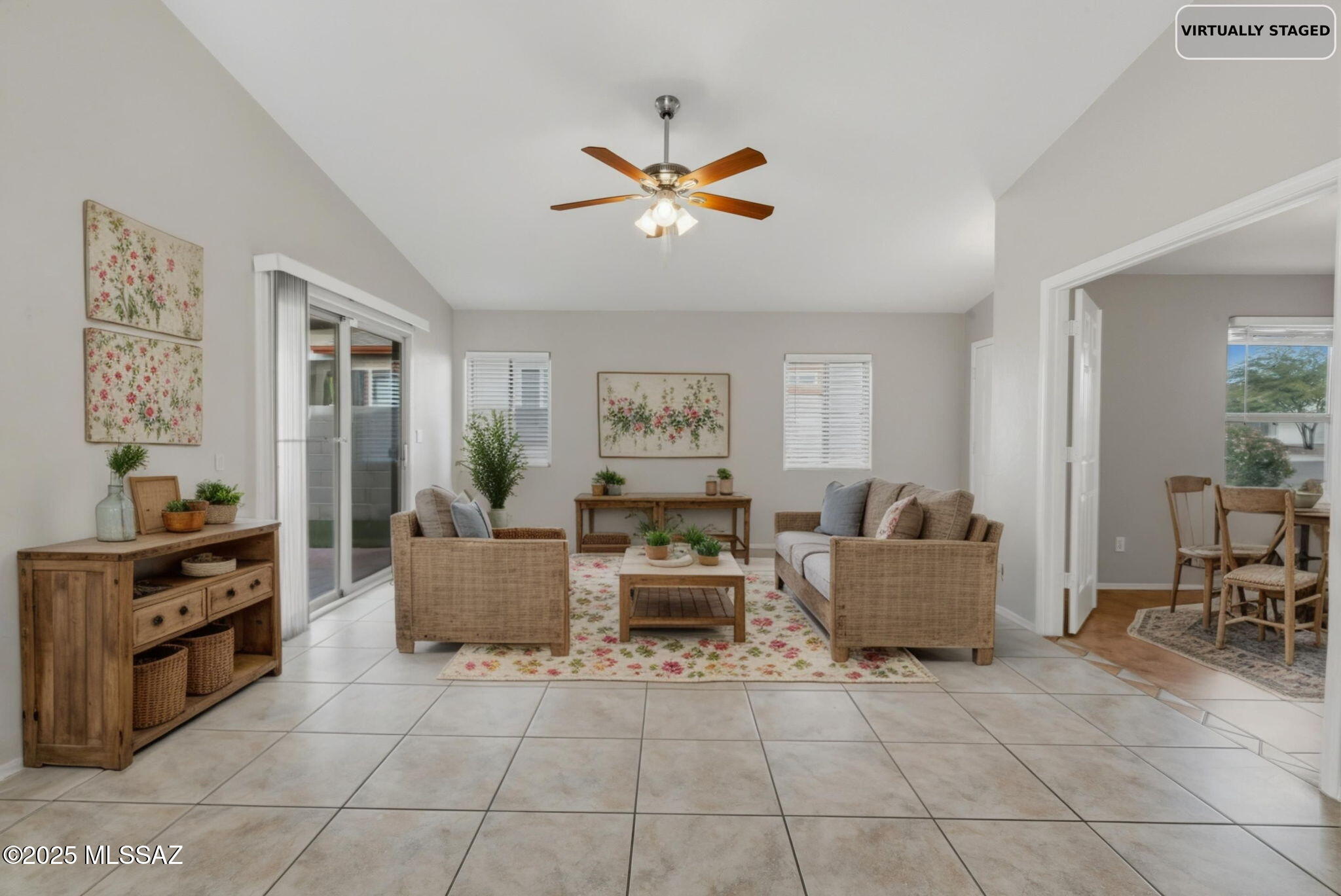8244 South Lost Mountain Road Tucson, AZ 85747 - Photo 7 of 41 a living room with furniture and wooden floor