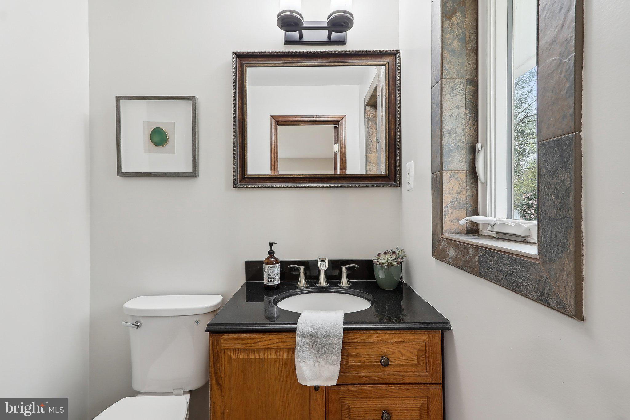 4212 Wakefield Drive Annandale, VA 22003 - Photo 38 of 67 a bathroom with a toilet sink and mirror