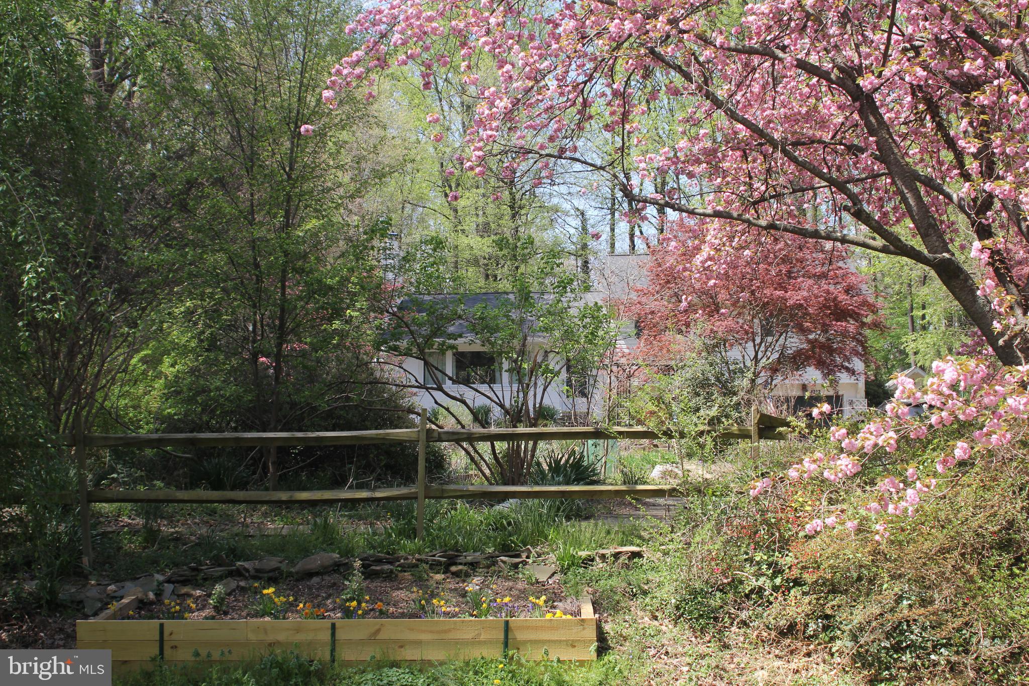4212 Wakefield Drive Annandale, VA 22003 - Photo 62 of 67 a backyard of a house with lots of green space and lake view