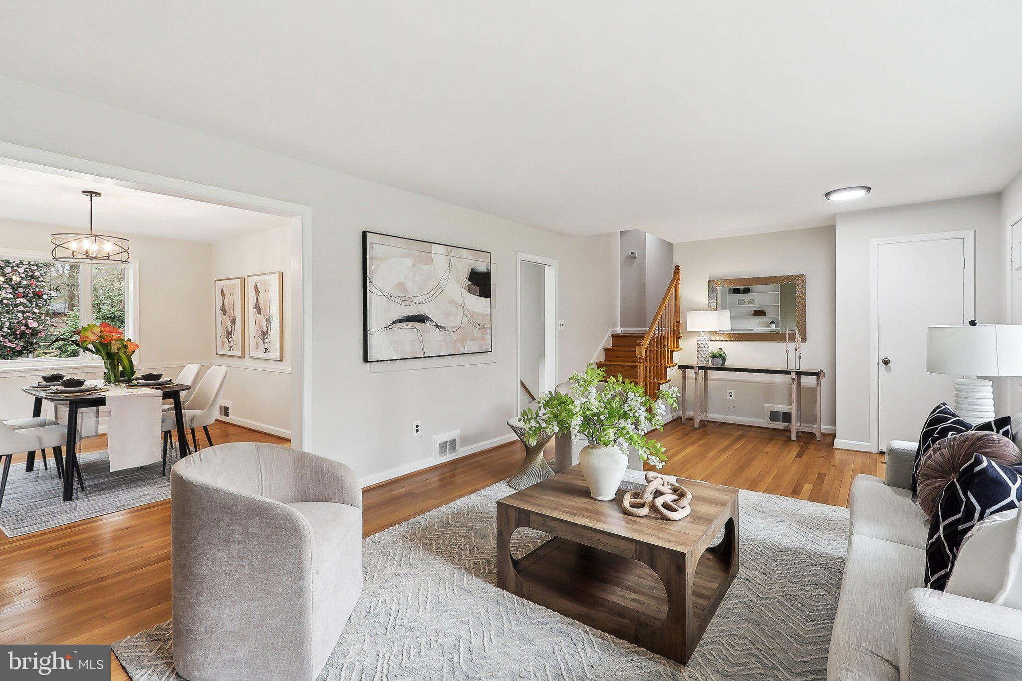 4212 Wakefield Drive Annandale, VA 22003 - Photo 9 of 67 a living room with furniture and wooden floor