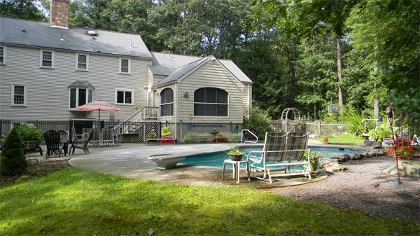 50 Towne Road Boxford, MA 01921 - Photo 25 of 30 a view of a house with backyard and sitting area