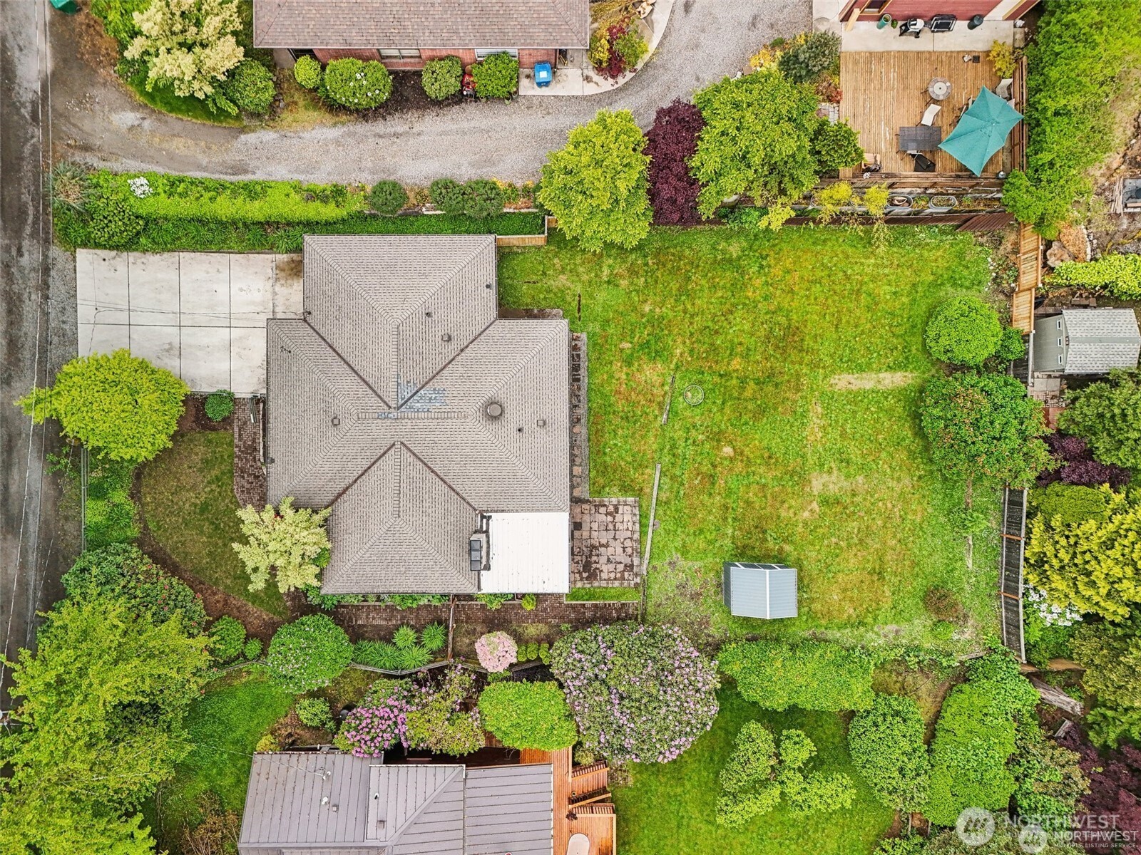 3532 Northeast 97th Street Seattle, WA 98115 - Photo 26 of 27 an aerial view of a house with a yard basket ball court and outdoor seating