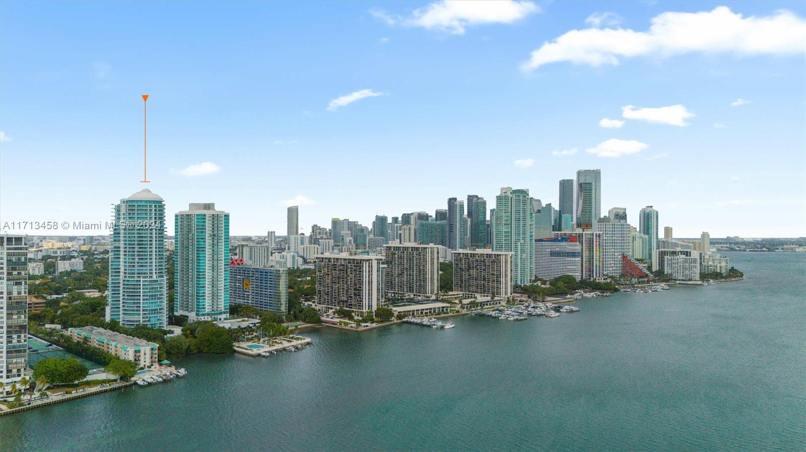 2127 Brickell Avenue, Unit 2804 Miami, FL 33129 - Photo 67 of 72 a view of a city with tall buildings
