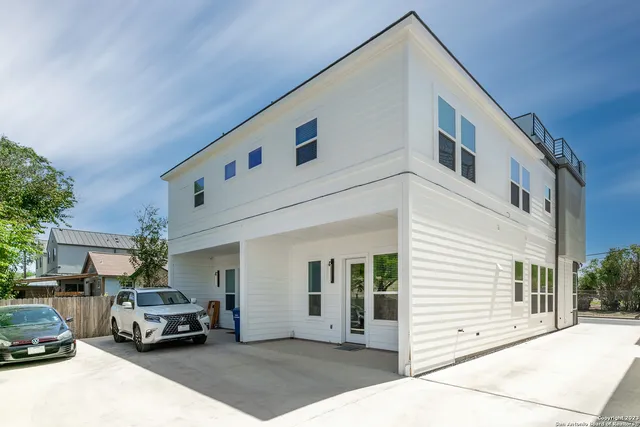 a view of a building with outdoor space