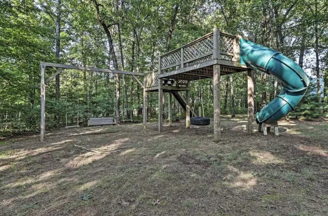 298 Eagle Lake Road Coalmont, TN 37313 - Photo 38 of 38 a view of a wooden deck with a trees